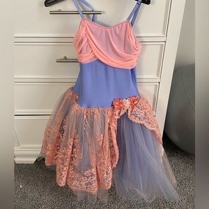 pink and purple ballet tutu dress